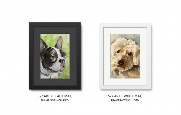 Custom Watercolor Pet Portrait